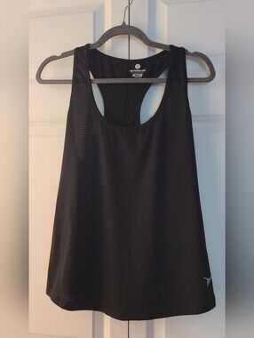 Old Navy Active Black Racerback Workout Tank Top Size Medium